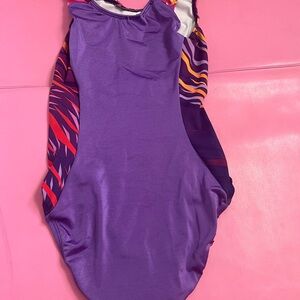 Purple and Multicolor Swimsuit